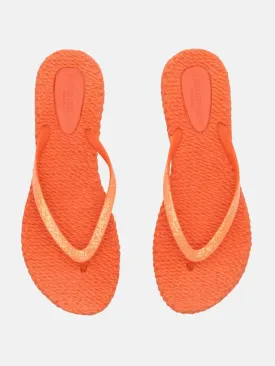 Ilse Jacobsen Flip Flops With Glitter In Hot Orange CHEERFUL01 Col 349