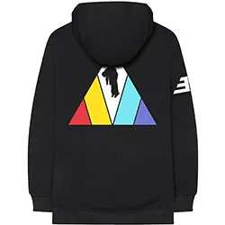 Imagine Dragons Unisex Zipped Hoodie: Triangle (Back Print)