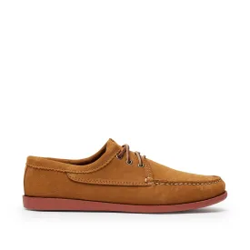 In Stock Men’s Blucher Shoe: Toast Suede