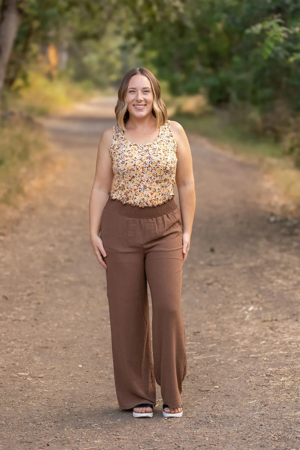 IN STOCK Presley Palazzo Pants - Coffee | Women's Wide-Leg Pants FINAL SALE