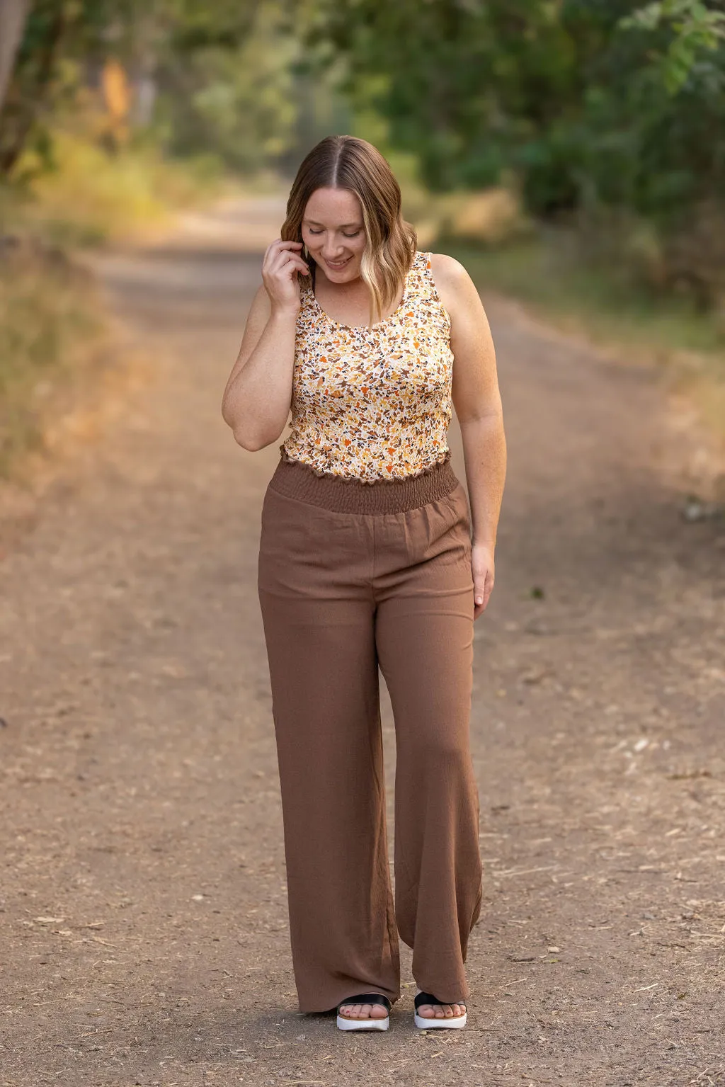 IN STOCK Presley Palazzo Pants - Coffee | Women's Wide-Leg Pants FINAL SALE