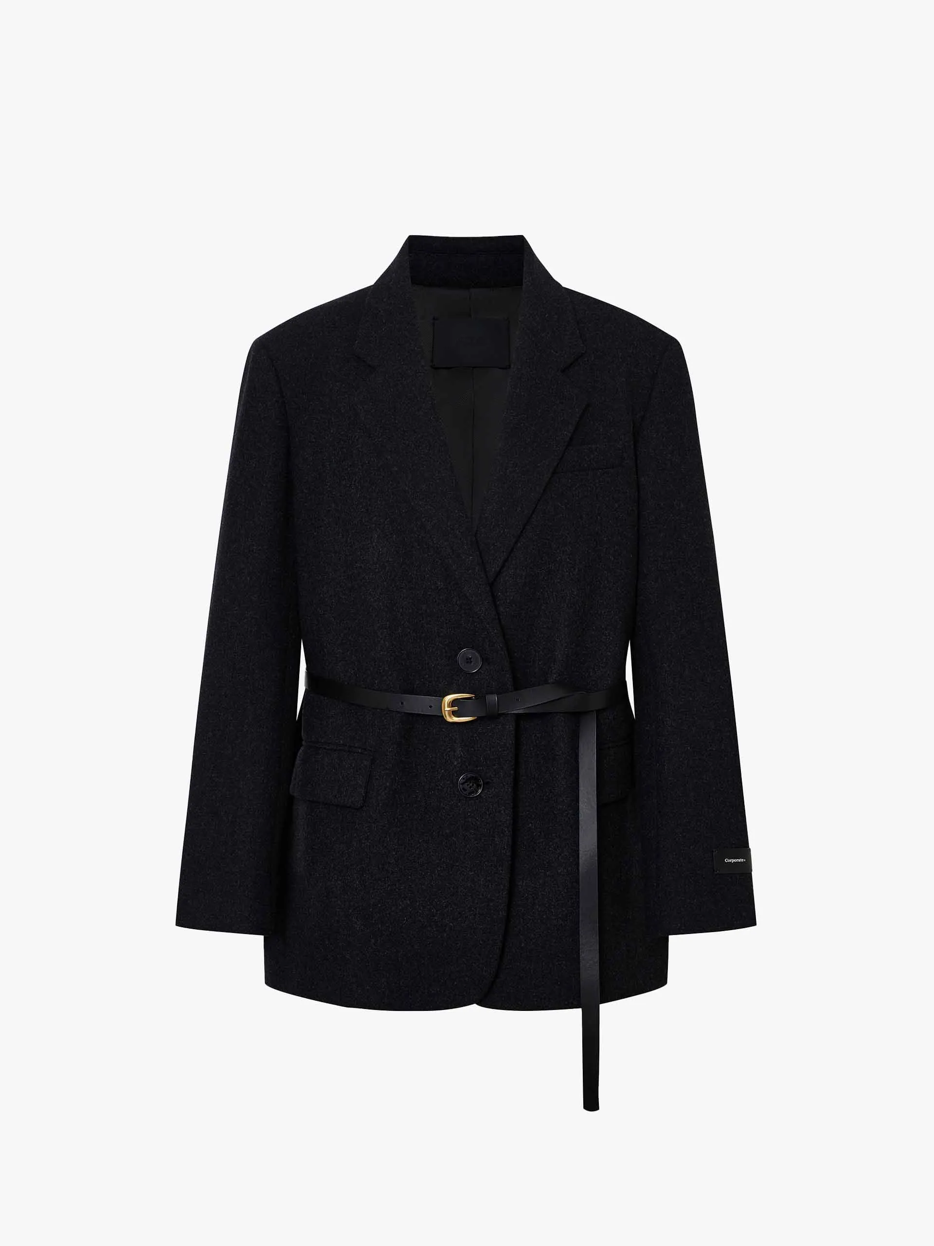 Include Belted Merino Wool Coat