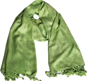 Indian Scarf Womens Wrap Stole India Clothes (Green, 68 x 29 inches)