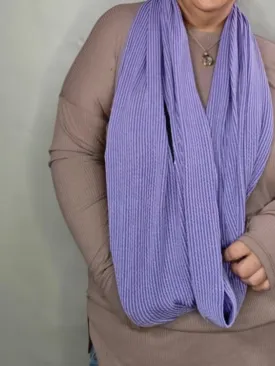 Infinity Zipper Pocket Scarf- Periwinkle