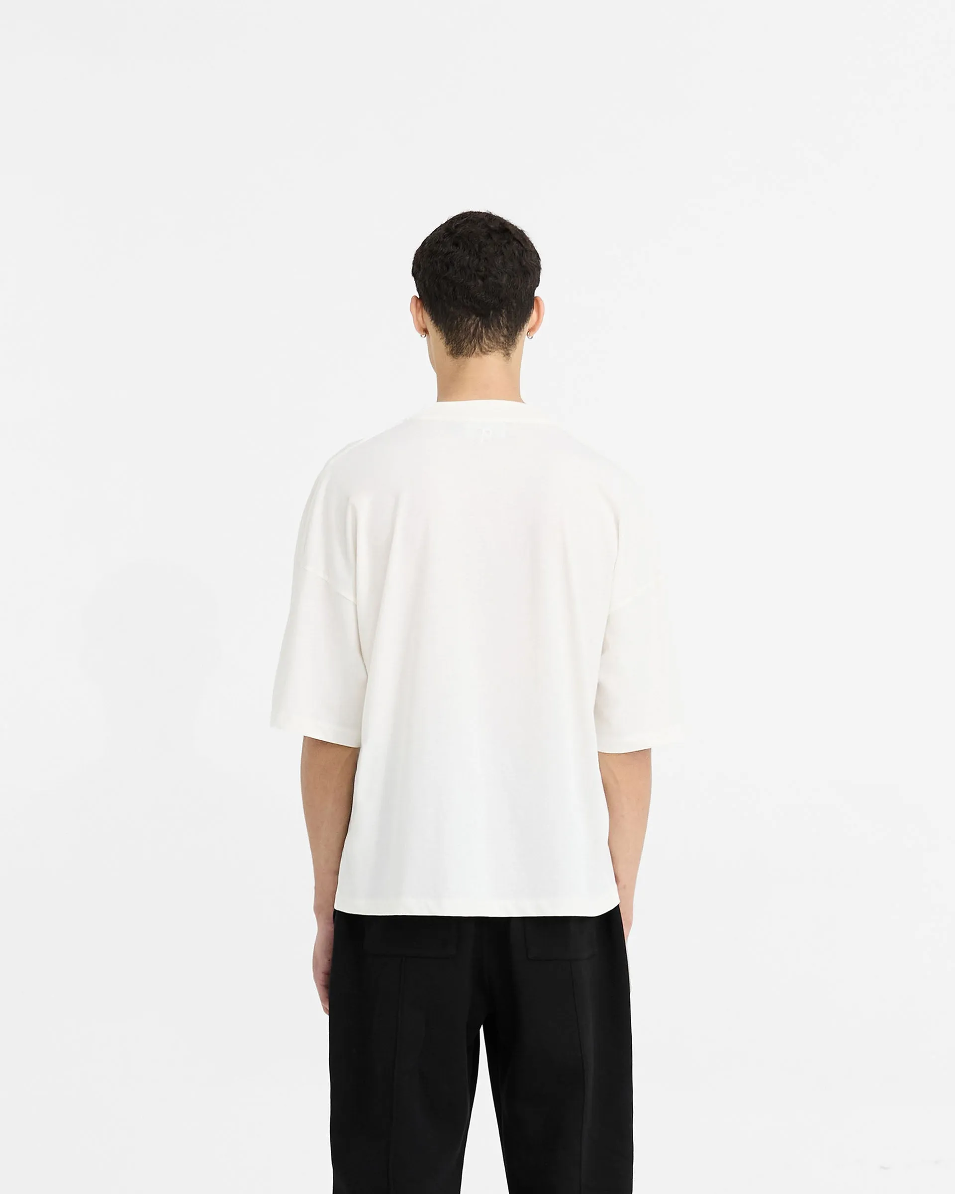 Initial Boxy T-Shirt - Flat White