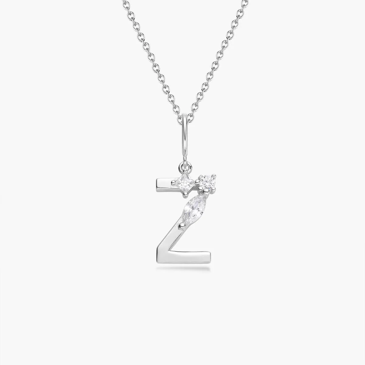 Initial Necklace | Platinum