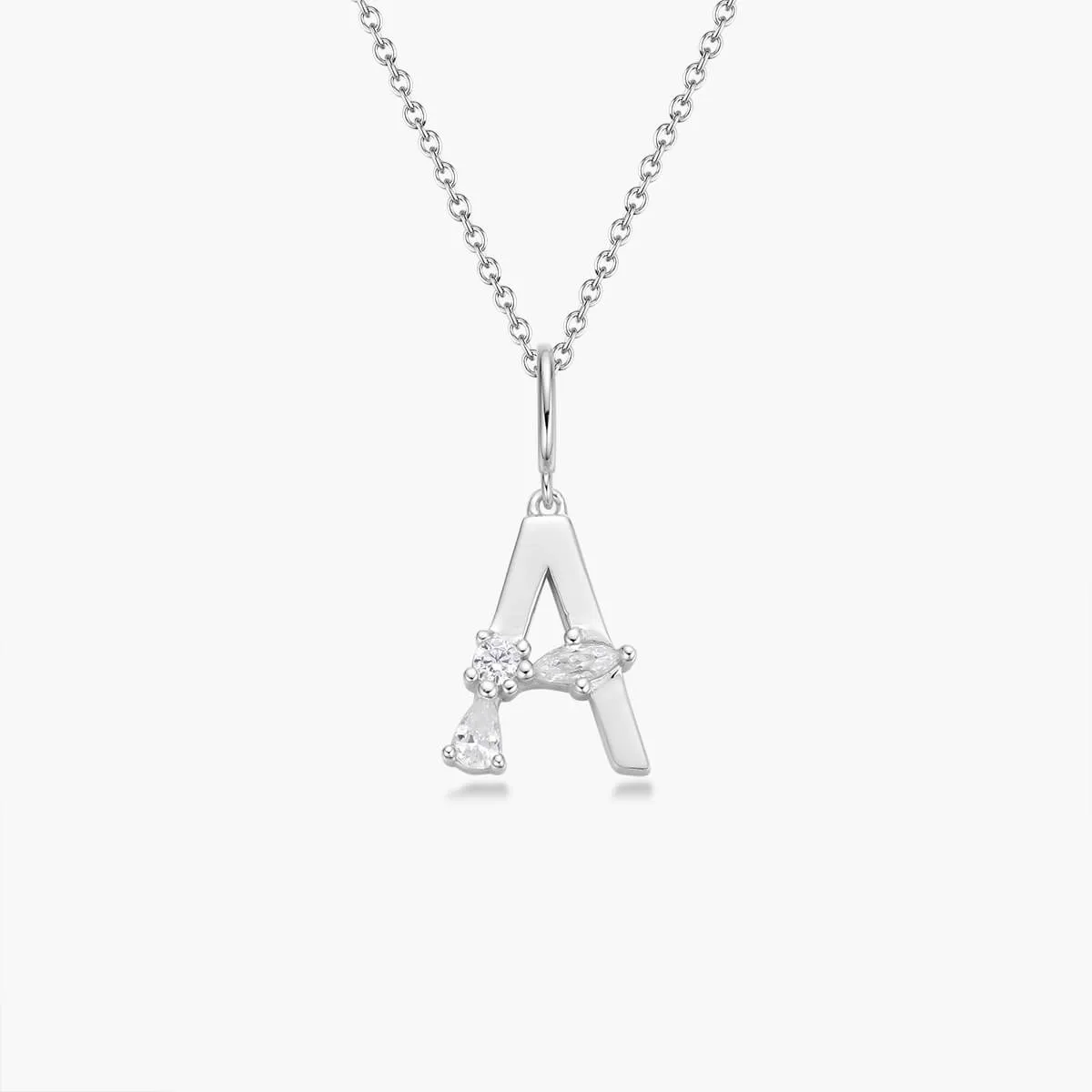 Initial Necklace | Platinum