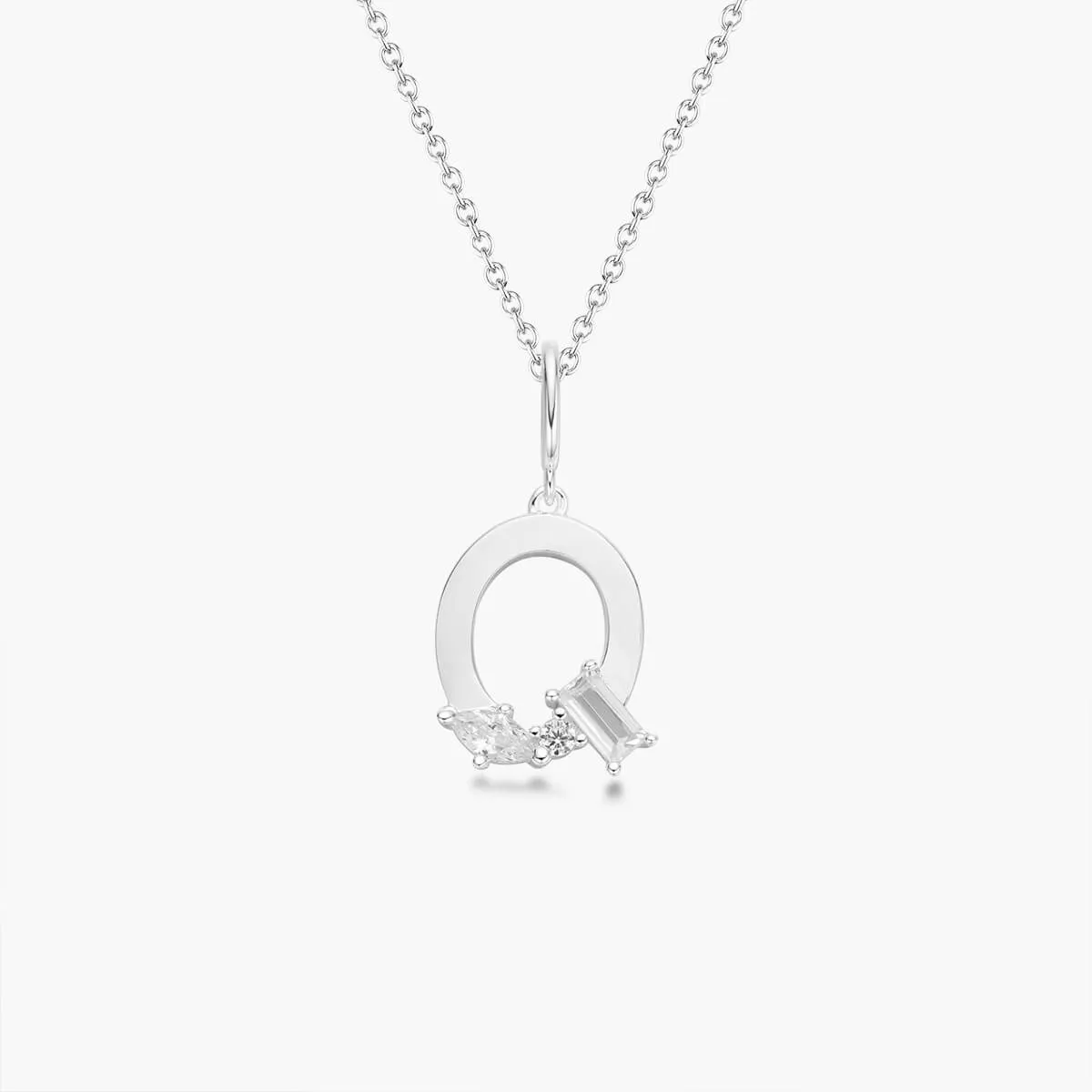 Initial Necklace | Platinum