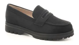 Inspo Black Suede Penny Loafer