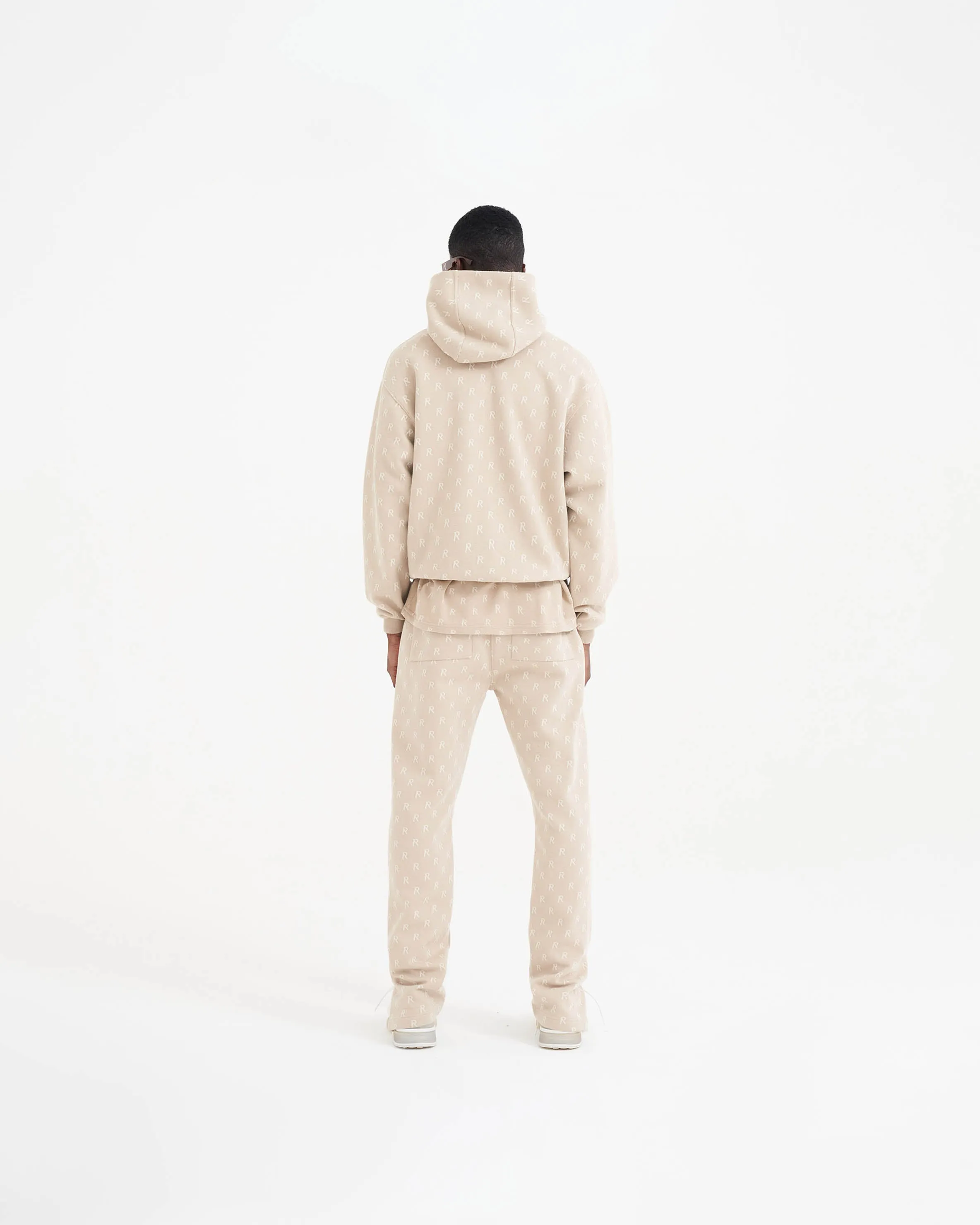 Intarsia Initial Sweatpant - Wheat