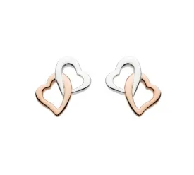 Interlinking Hearts Stud Earrings