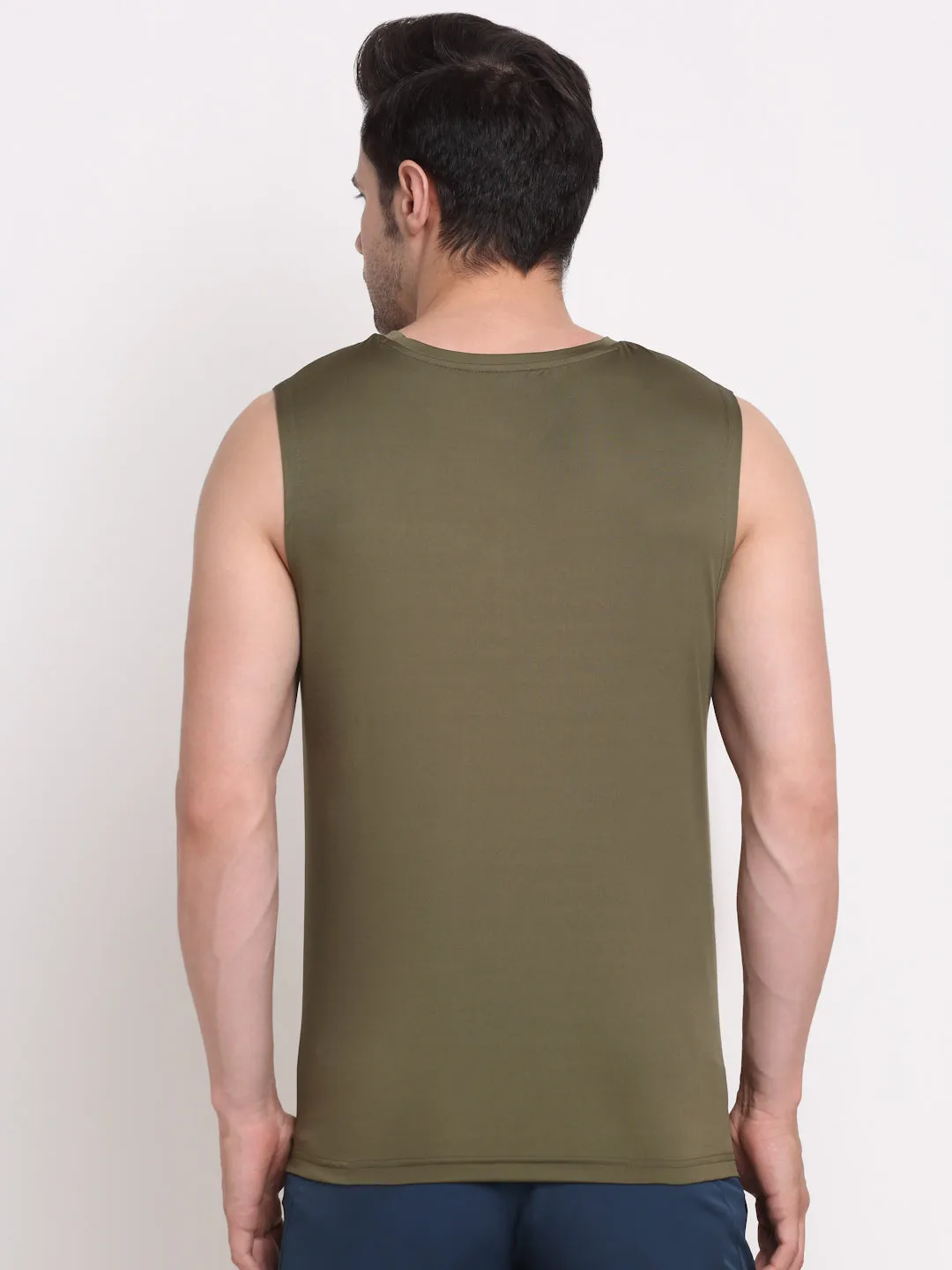 Invincible Men's Sleeveless Tee With Detail