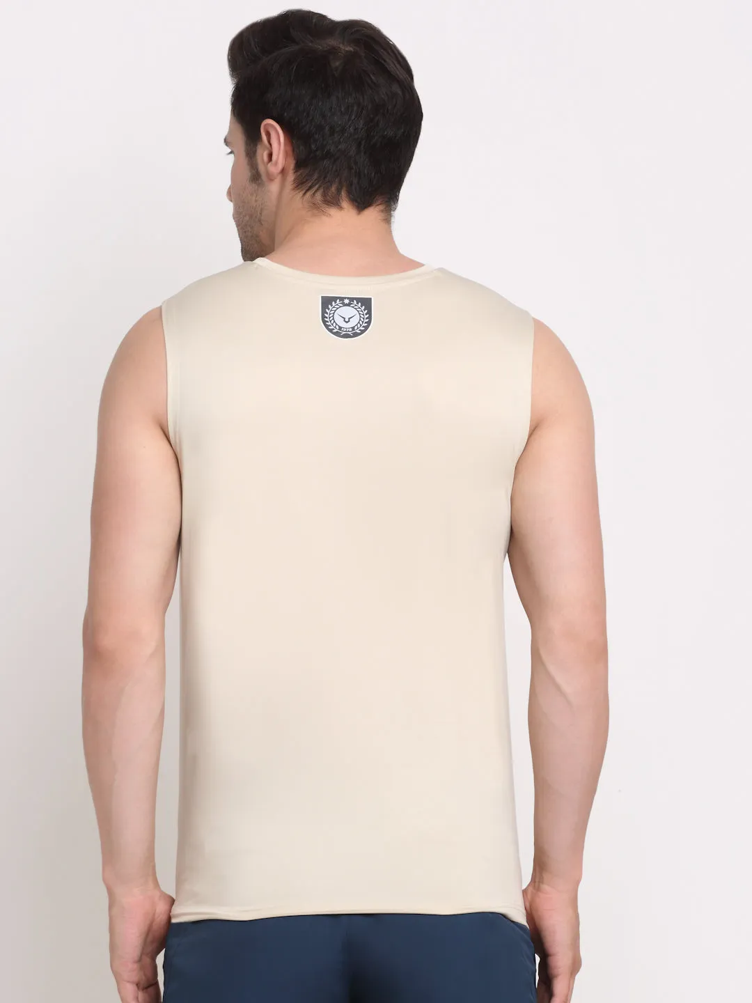 Invincible Men's Sleeveless Tee With Detail