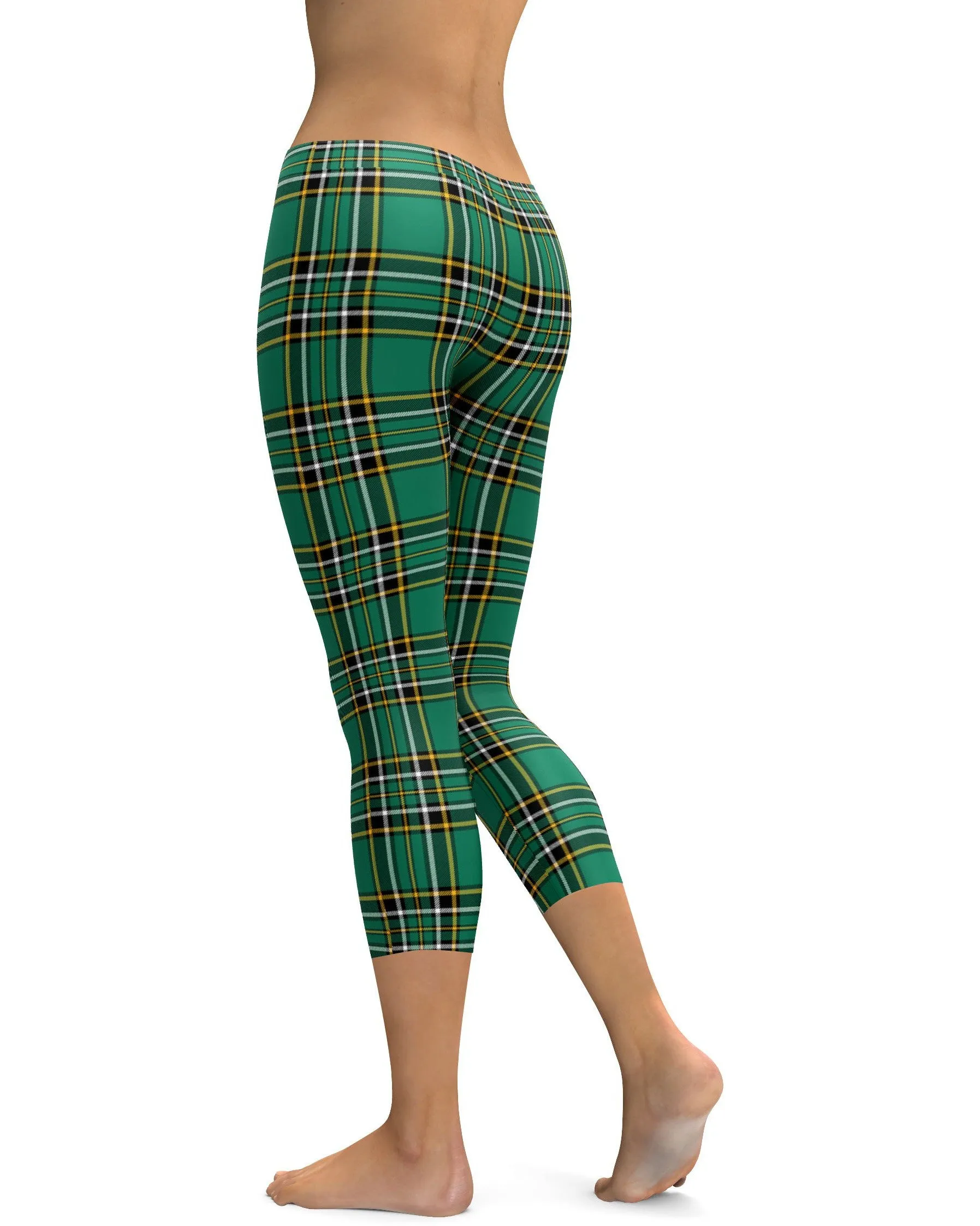 Irish Green Tartan Capris