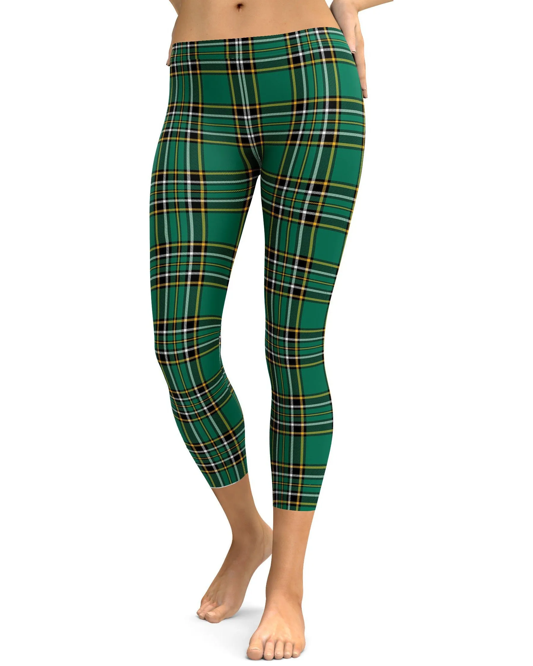 Irish Green Tartan Capris