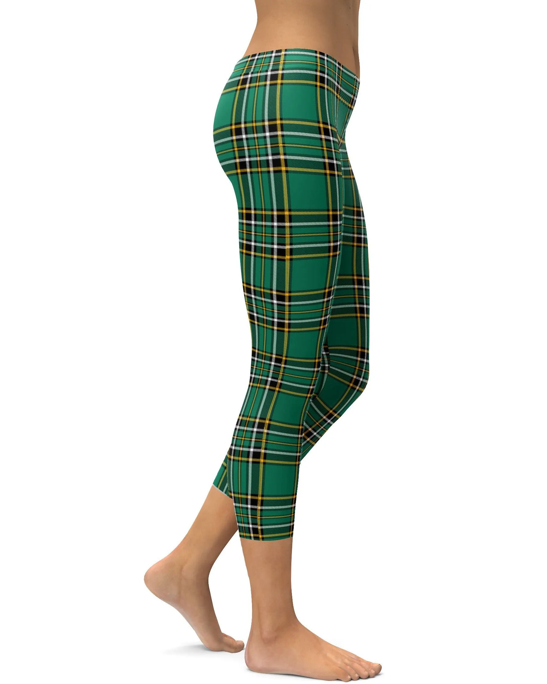 Irish Green Tartan Capris