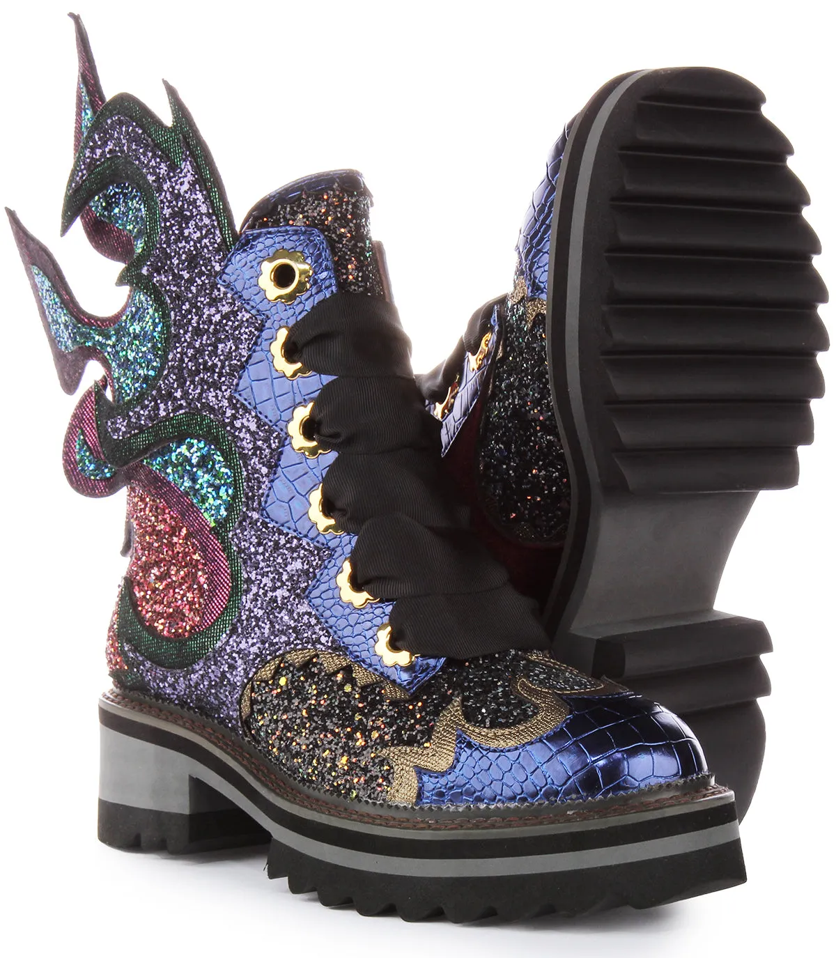 Irregular Choice Fyre Bug In Multi Colour Glitter  For Women