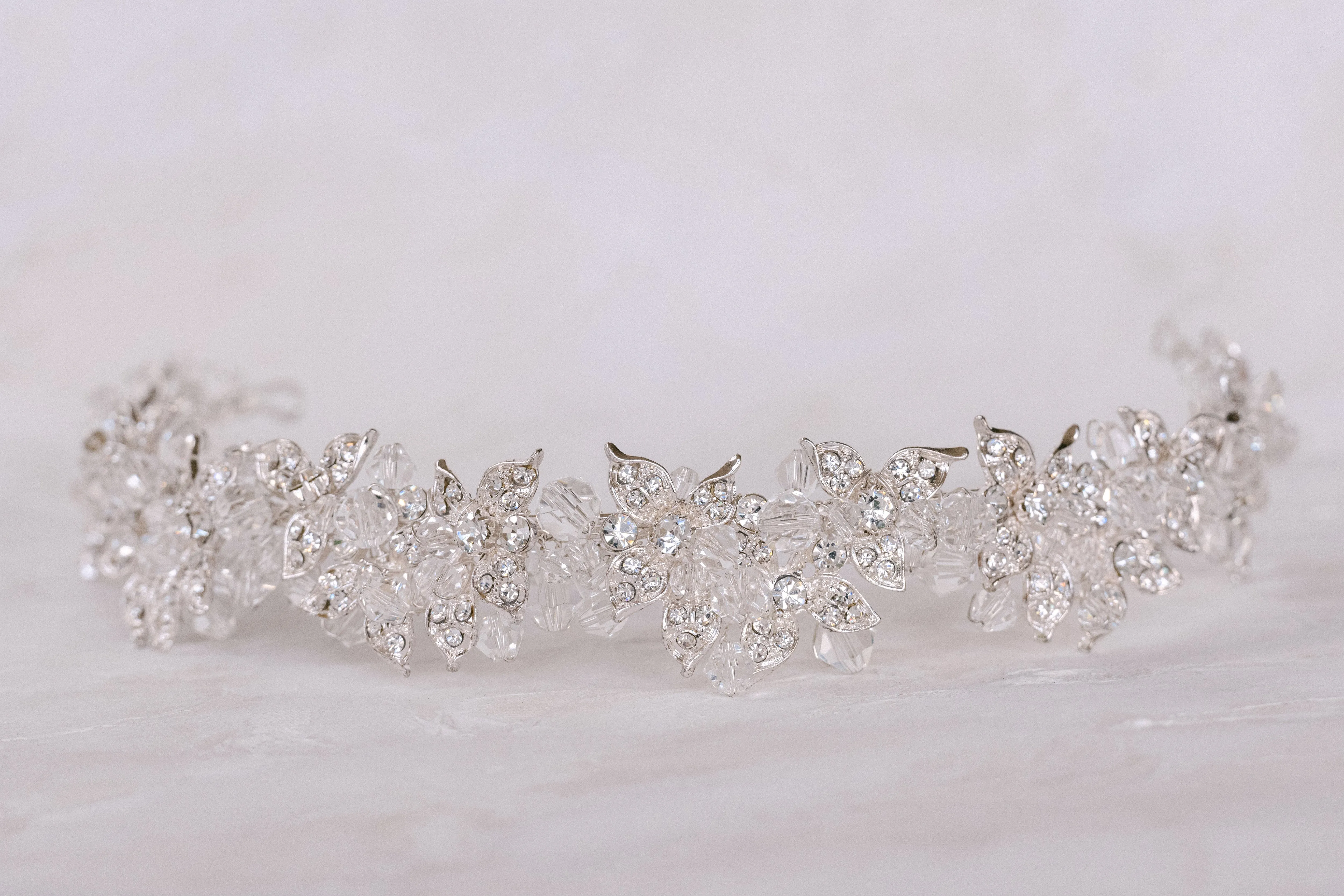 Isabelle - Modern Crystal Bridal Crown