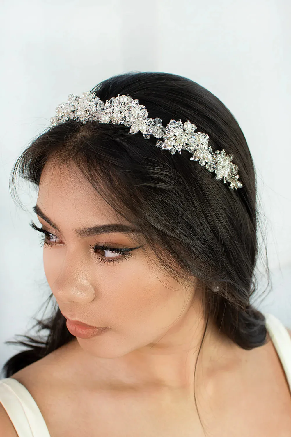 Isabelle - Modern Crystal Bridal Crown