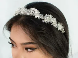 Isabelle Pearl - Modern Pearl & Crystal Bridal Crown