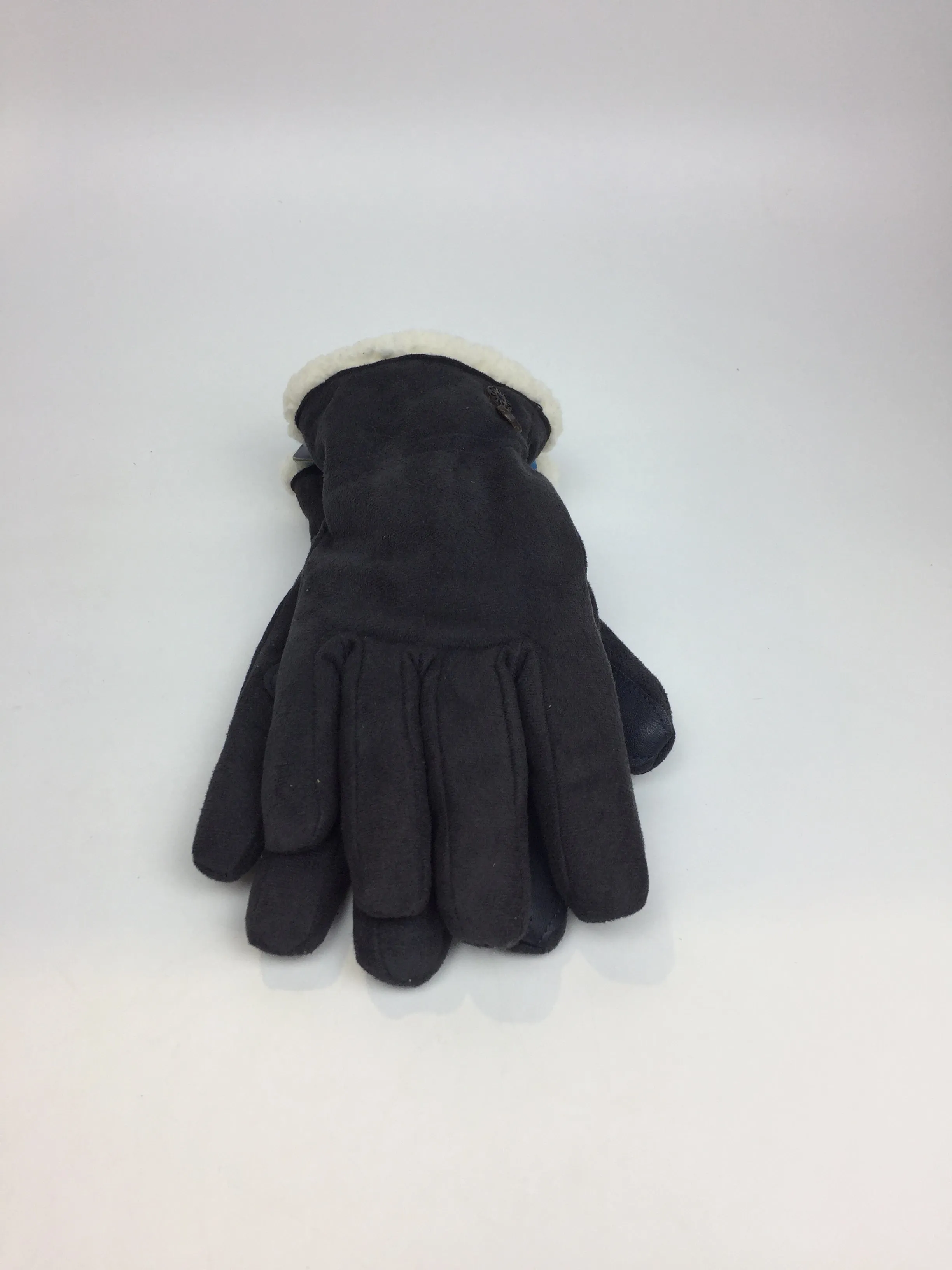 Isotoner Women Microfiber Winter Glove with Button Detail Small Lead