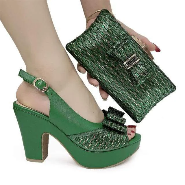 Italian Design Beautiful Women's Shoes and Matching Bag