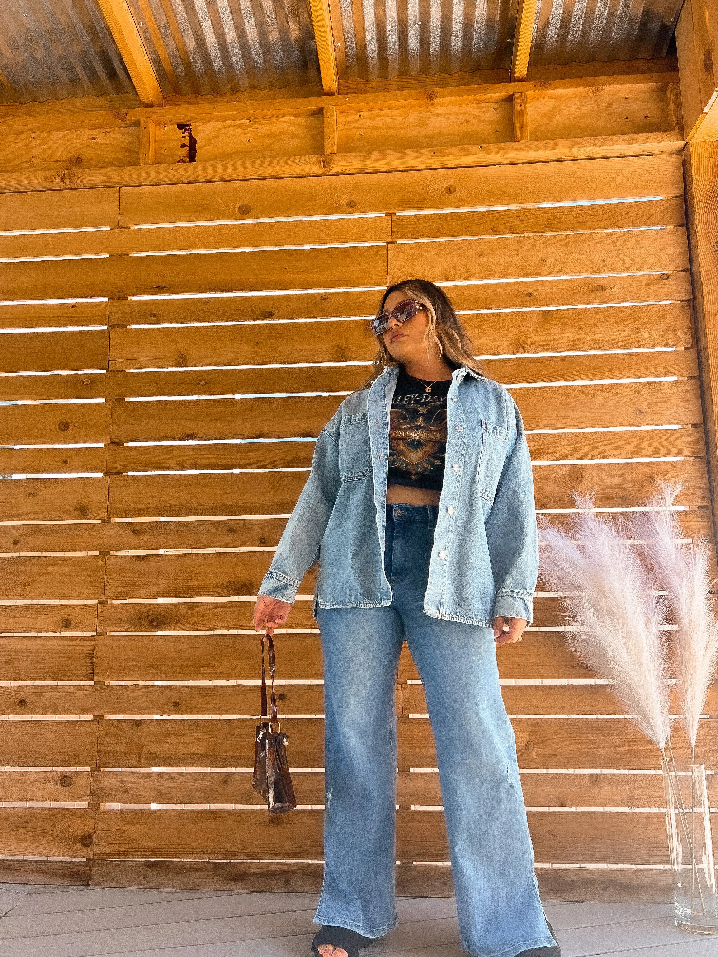 it’s vintage denim shacket