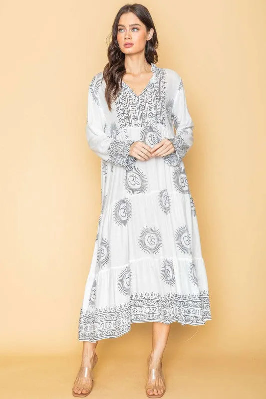 Ivory Bohemian Onesize Gauze Dress