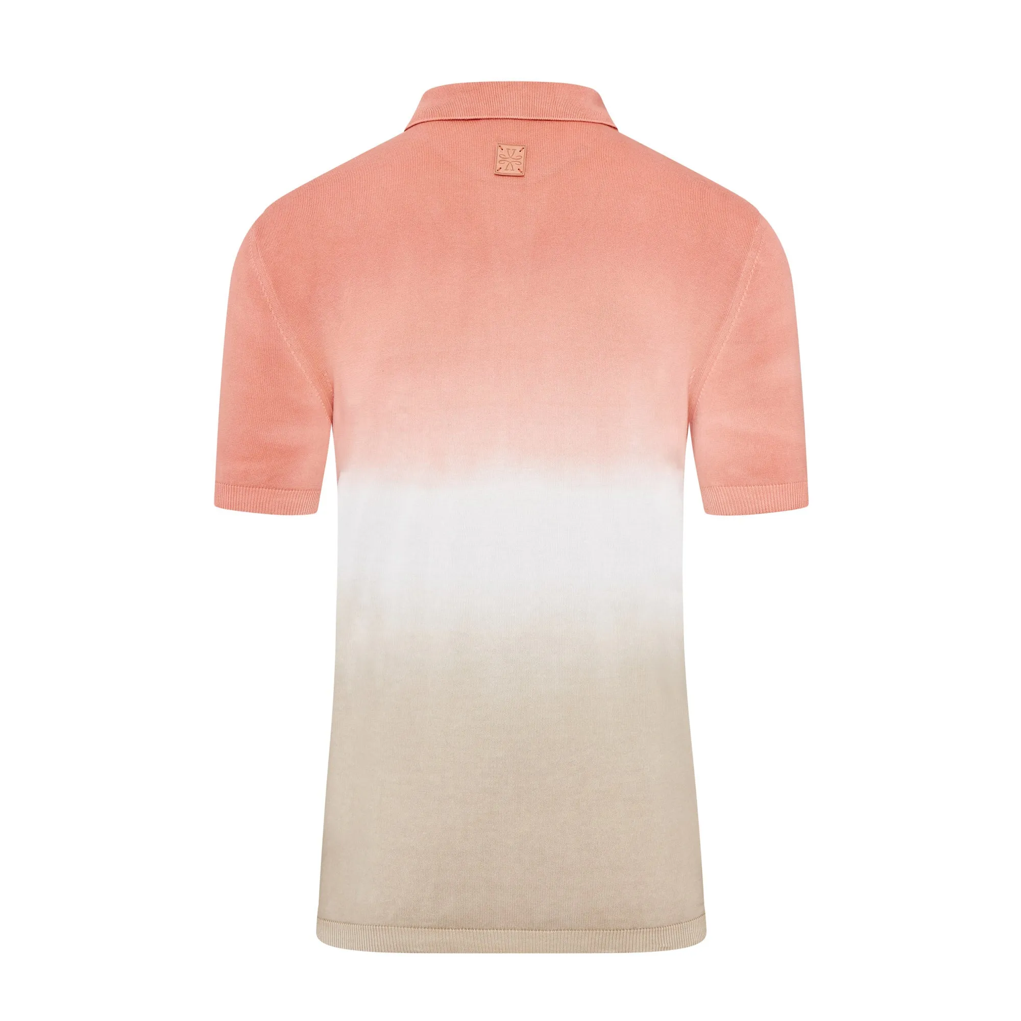 Jacob Cohen Knitted Gradient Fade Polo (Beach Fade)