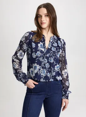 Jacquard Mixed Motif Blouse