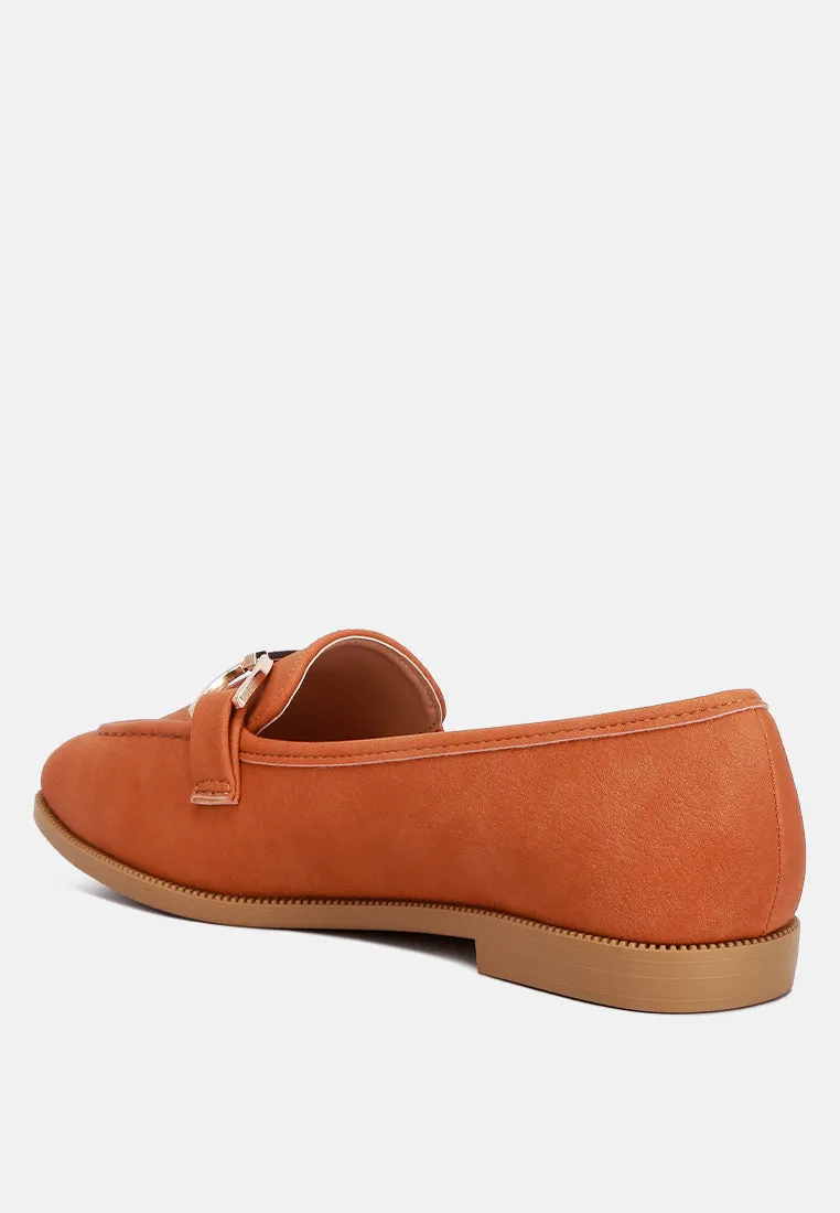 Jagger Horsebit Detail Flat Loafers