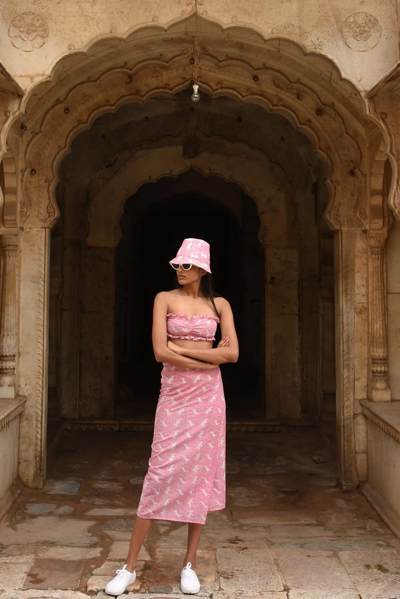 Jaipur Wrap Skirt (Pink)