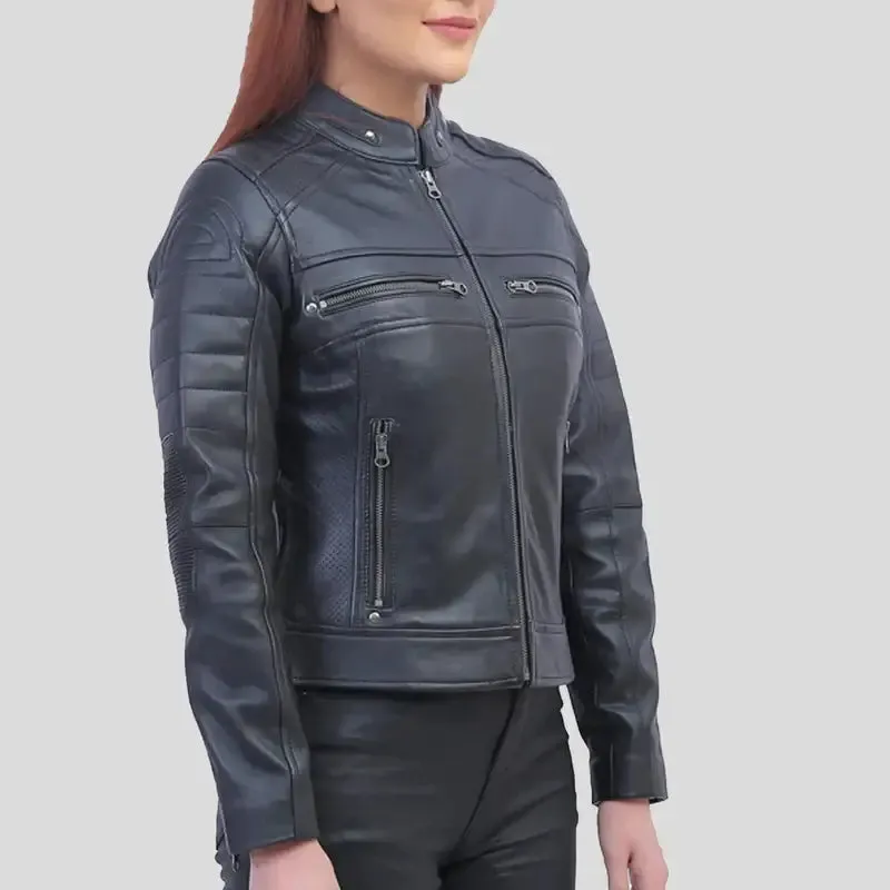 Jane Black Biker Leather Jacket