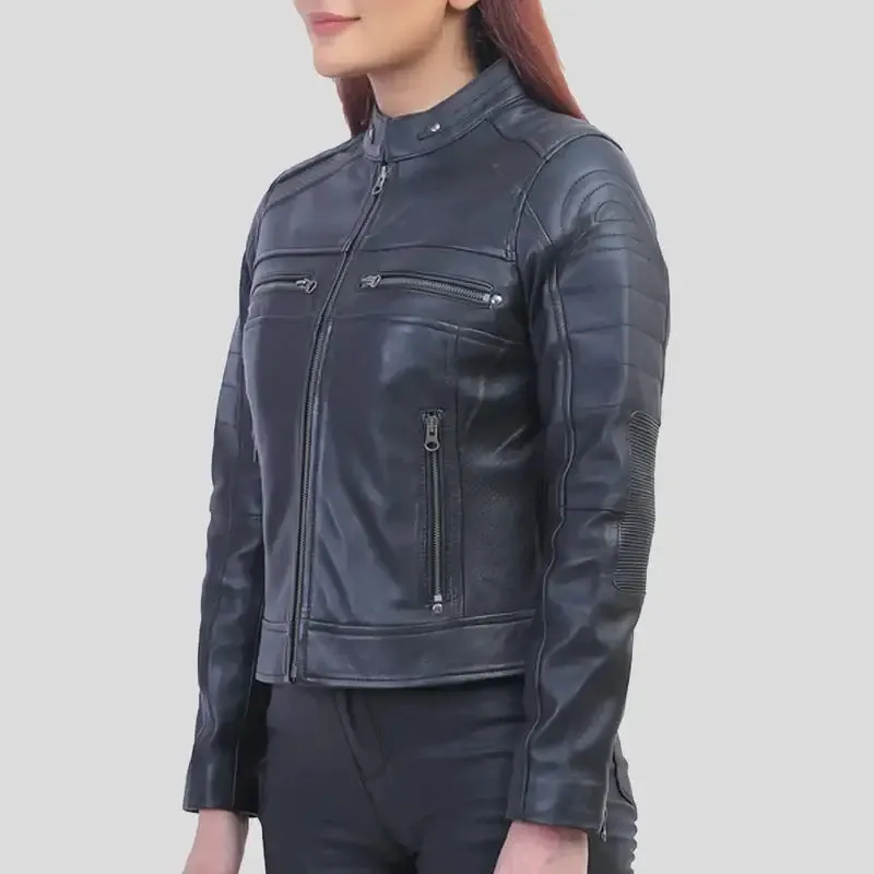 Jane Black Biker Leather Jacket