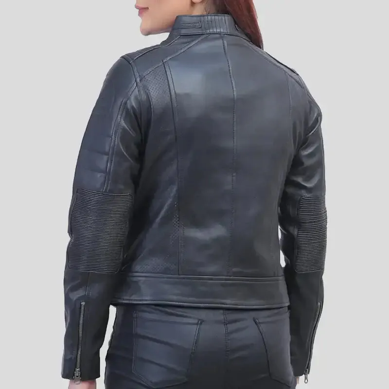 Jane Black Biker Leather Jacket