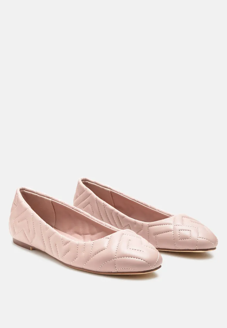 Janice Quilted Ballerina Flats