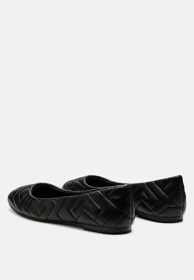 Janice Quilted Ballerina Flats