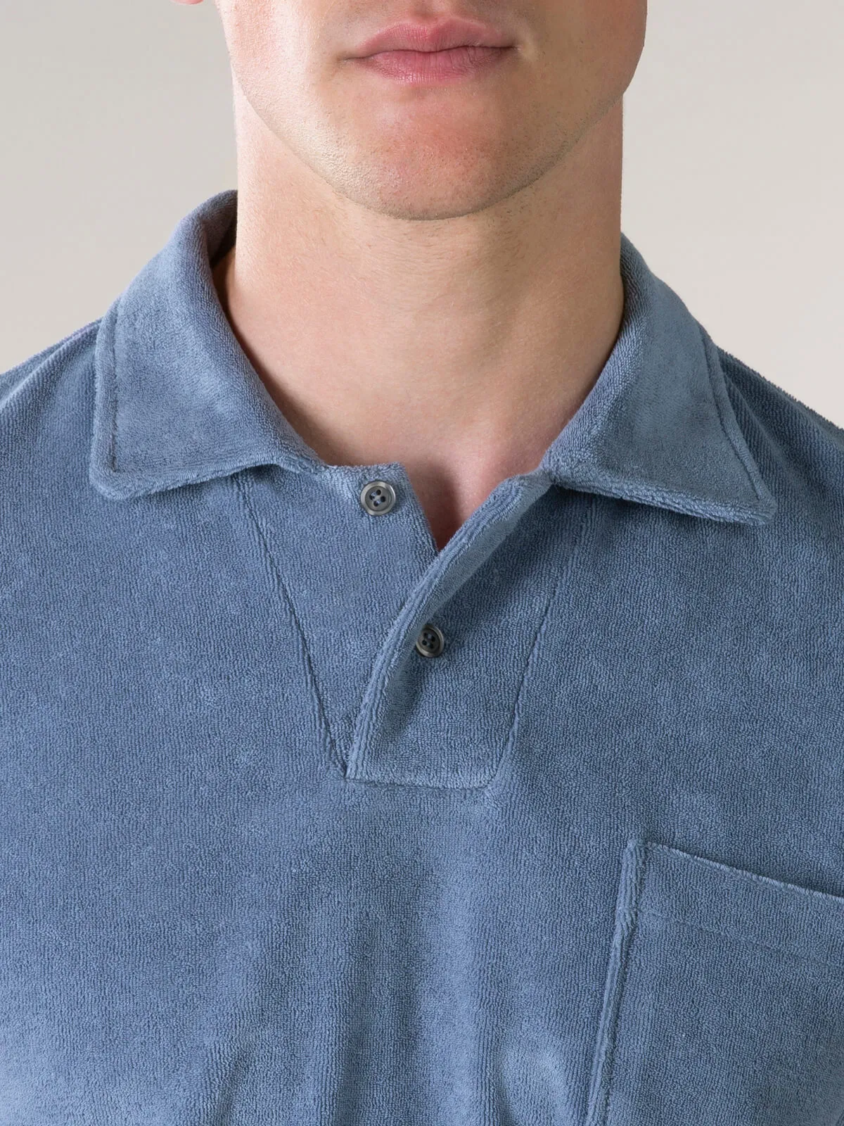 Jeans Terry Towelling Polo Shirt