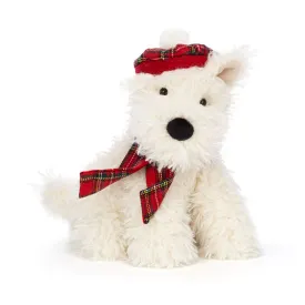 JellyCat Winter Warmer Munro Scottie Dog Plush