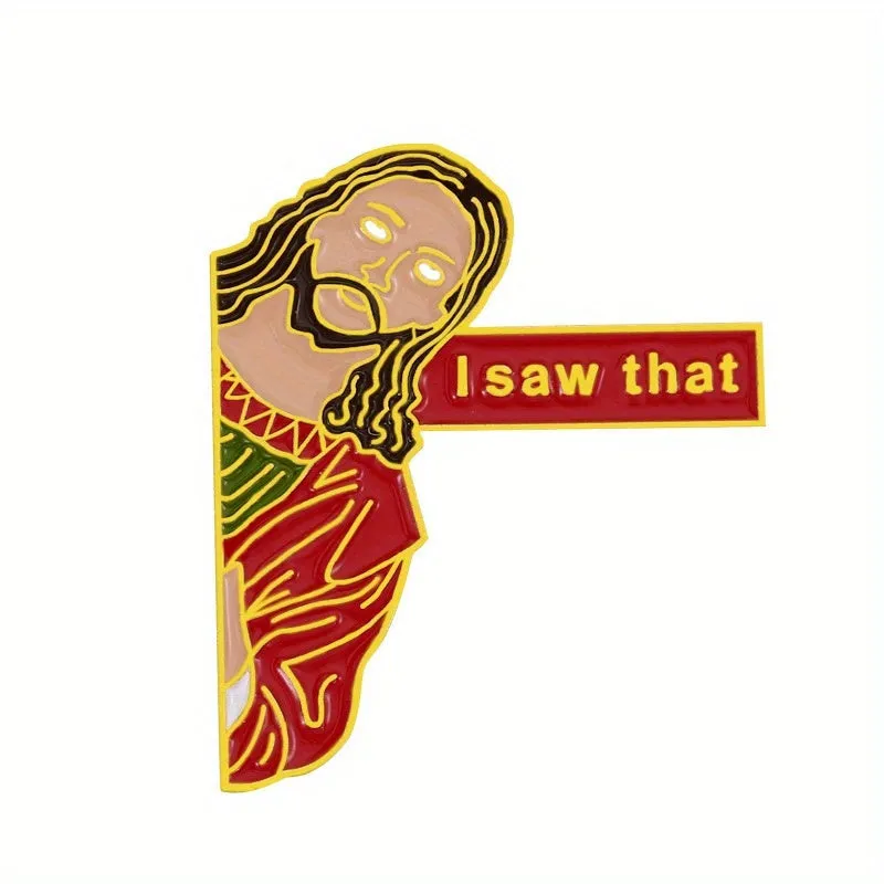 Jesus Lapel Pins  Hilarious Brooches Ideal Gift for Friends