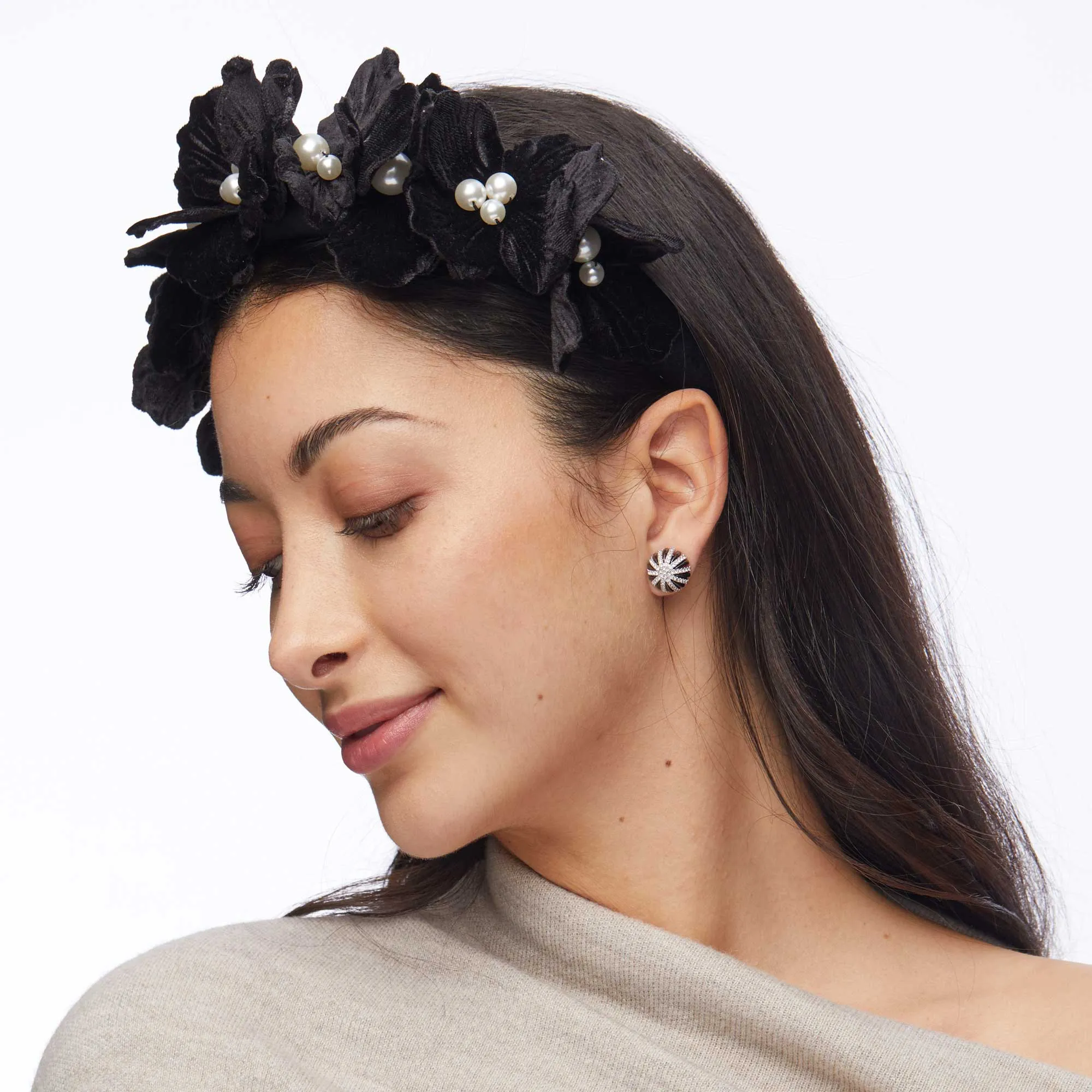 JET MAGNOLIA VELVET HEADBAND