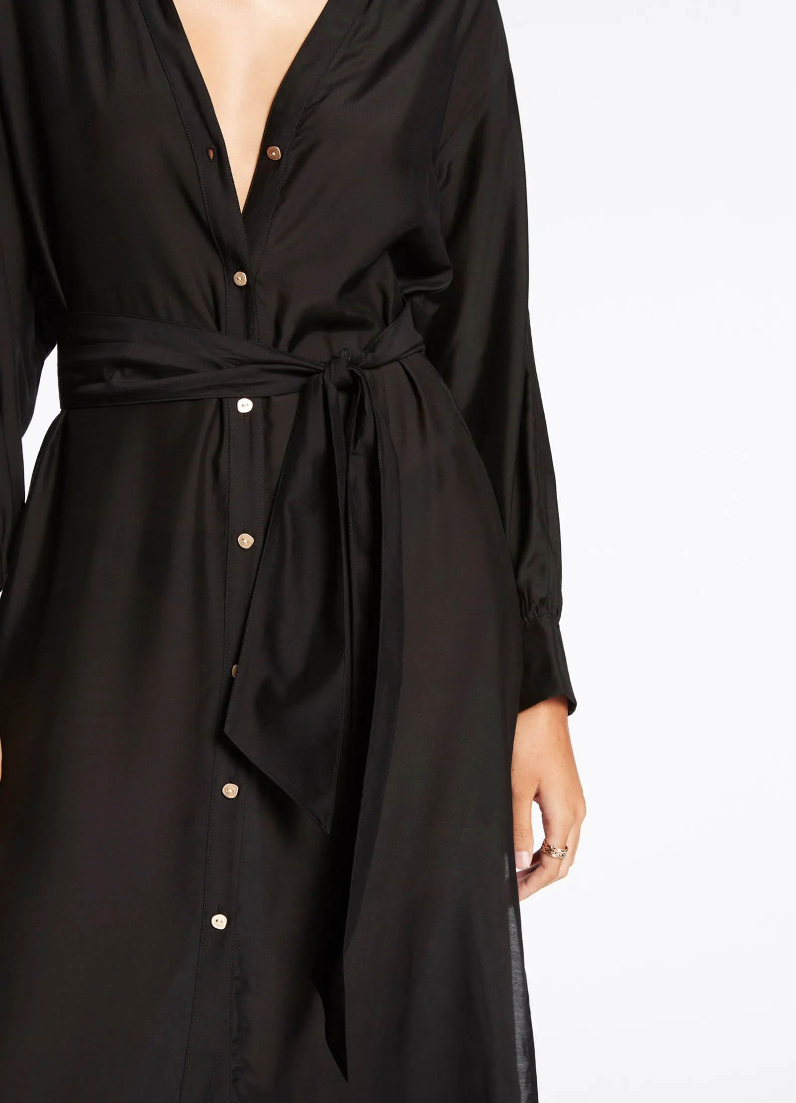 Jetset Shirt Dress - Black