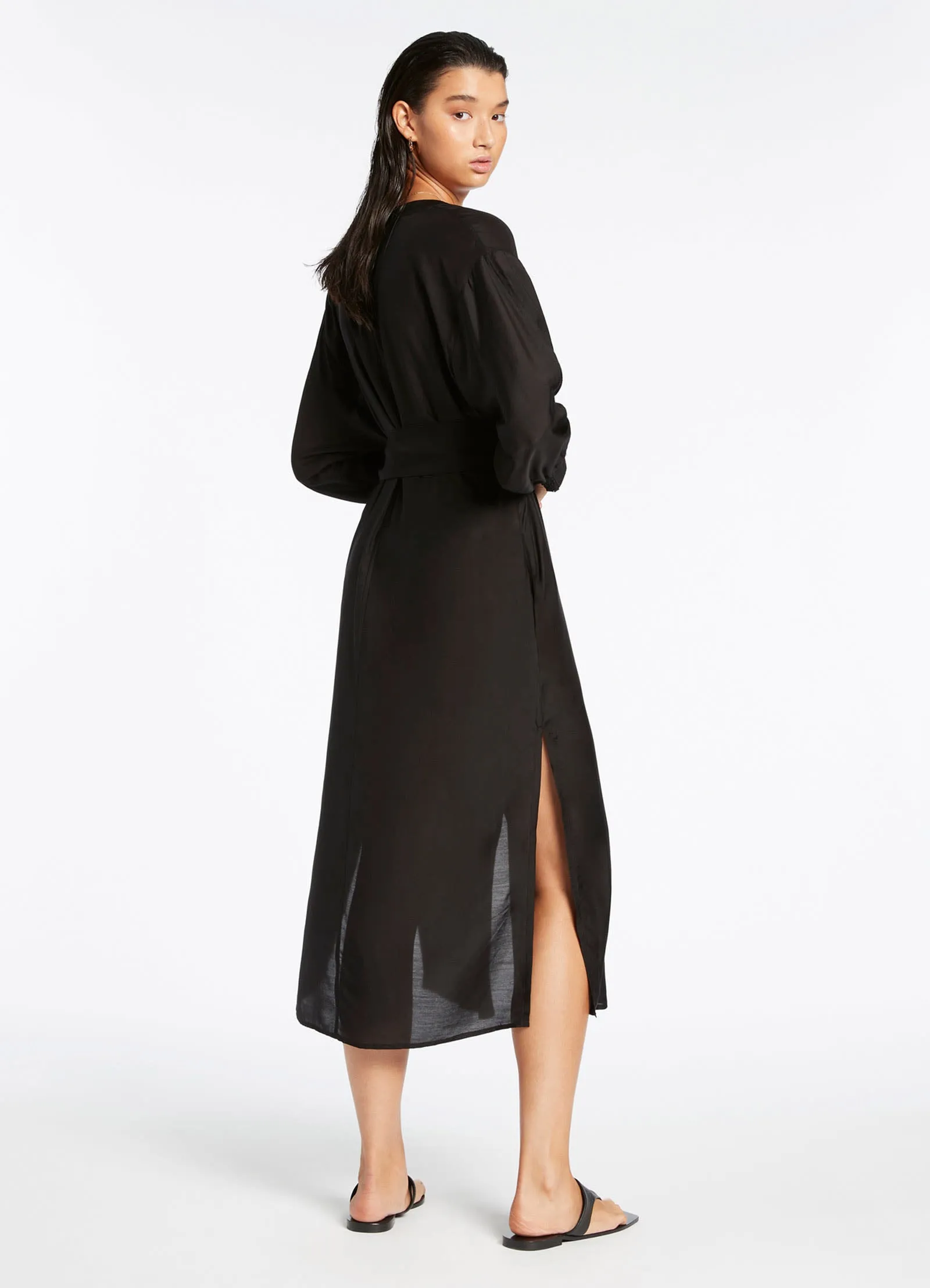 Jetset Shirt Dress - Black