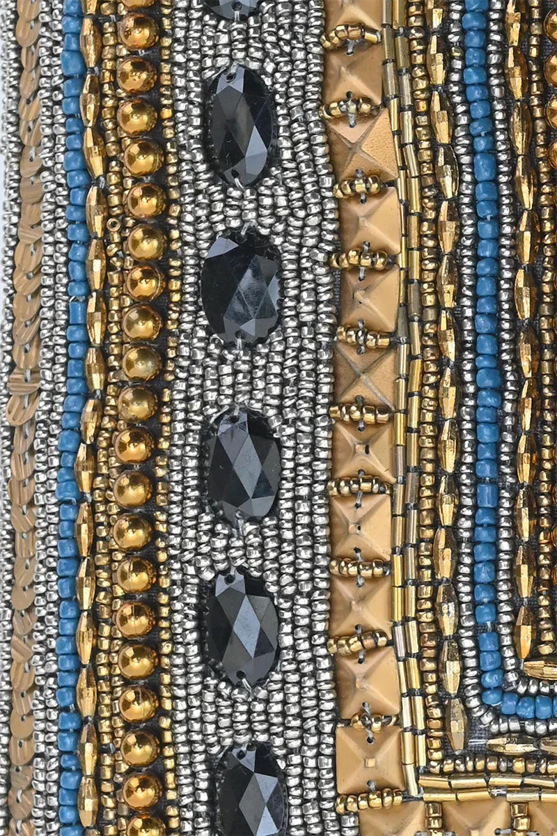 Jeweled Pharaoh Crossbody Clutch