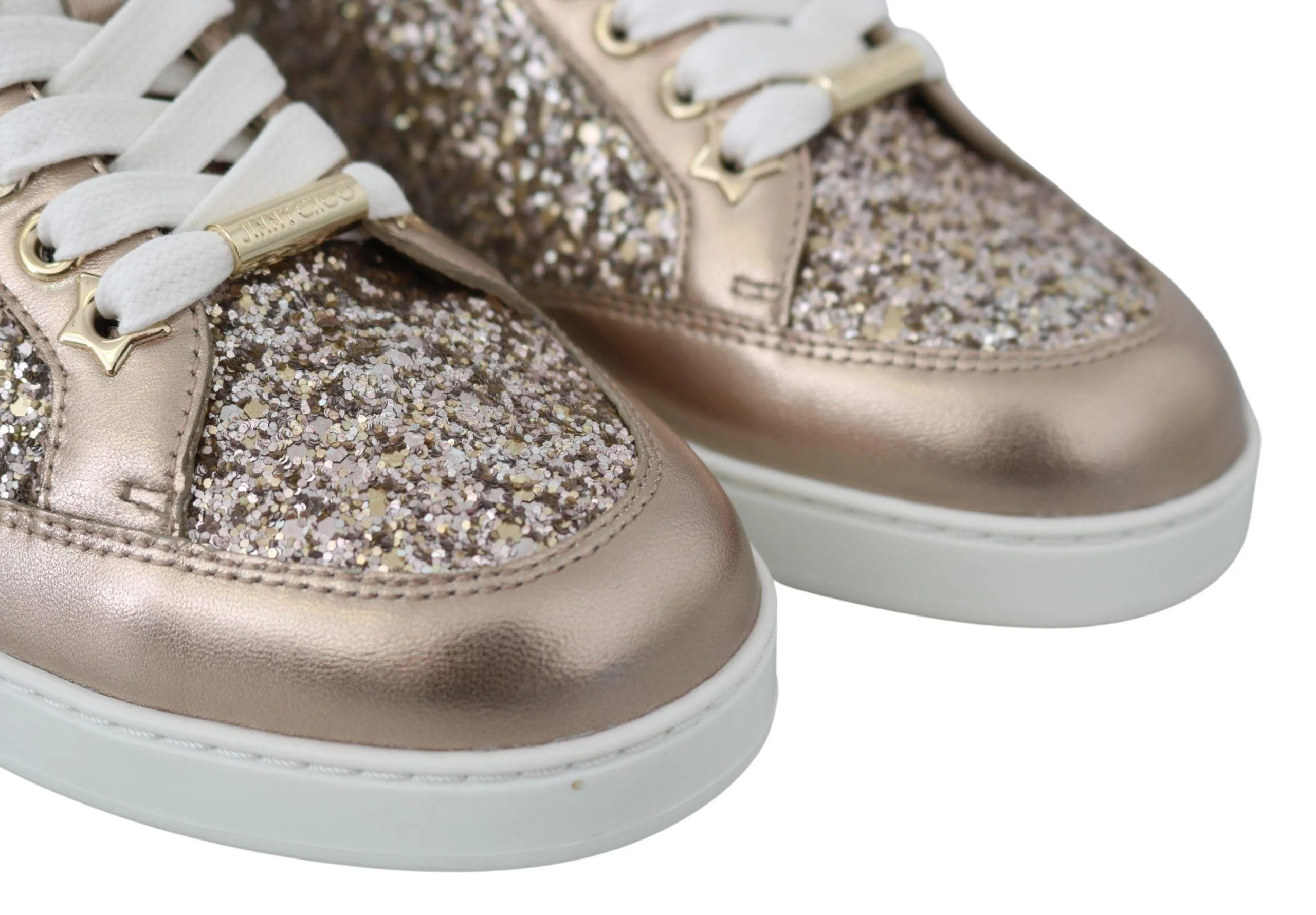 Jimmy Choo Ballet Pink Leather Miami Sneakers