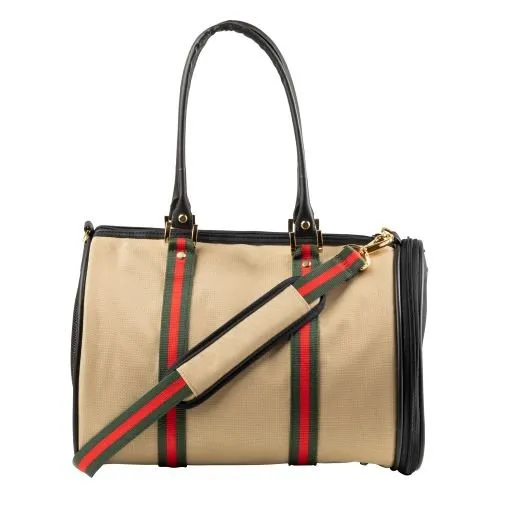 JL Duffel - Khaki with Stripe