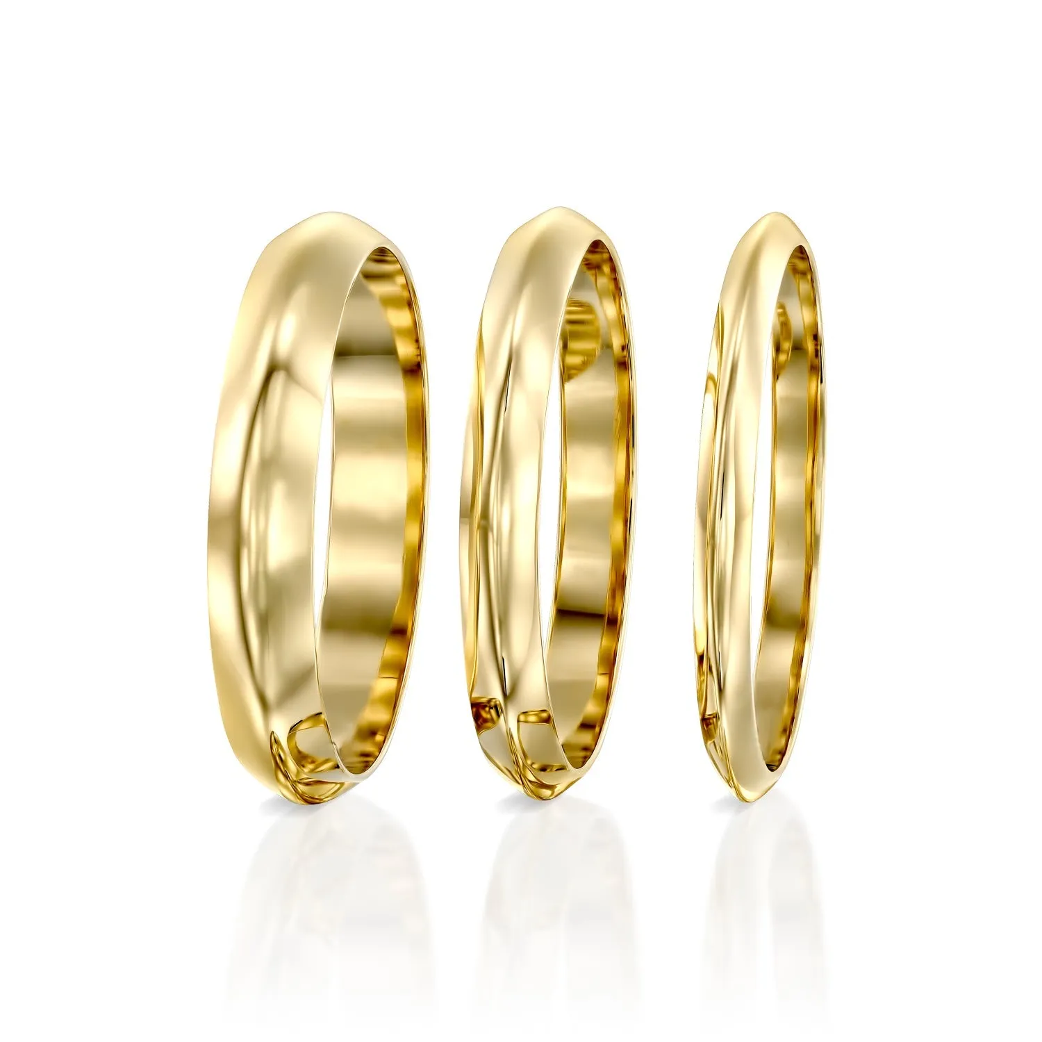 Jodie Gold Wedding Band - 3mm