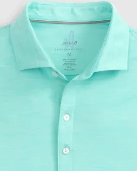 Johnnie-O Huron Solid Featherweight Performance Polo in Peacock