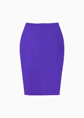 Jolie - Regal Purple Executive Suit Twill Skirt