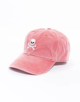 JOLLY ROGER NEEDLEPOINT HAT - NANTUCKET RED